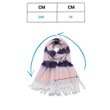 Load image into Gallery viewer, Bufanda de invierno a cuadros para mujer - Ozerty
