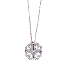 Load image into Gallery viewer, Four-leaf heart-shaped necklace