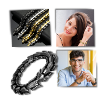 Cargar imagen en el visor de la galería, Pulsera ajustable con diseño de dragón de Midgard
- Ozerty