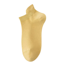 Load image into Gallery viewer, Calcetines tobilleros transpirables de algodón
 -Amarillo leche/EU35-40/UK4-6/US5-7 - Ozerty