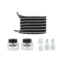 Load image into Gallery viewer, Modernos topes para cordones
 -Negro Blanco - Ozerty, Modernos topes para cordones
 -Negro - Ozerty