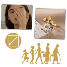Load image into Gallery viewer, Anillo giratorio con forma de girasol
- Ozerty