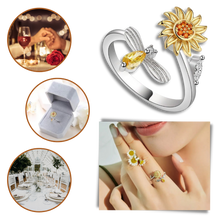 Load image into Gallery viewer, Anillo giratorio con forma de girasol
- Ozerty