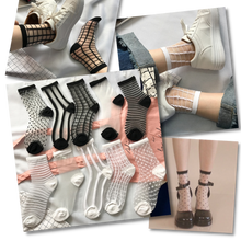 Load image into Gallery viewer, (10 Pares) Calcetines de moda transparentes para mujer - Ozerty
