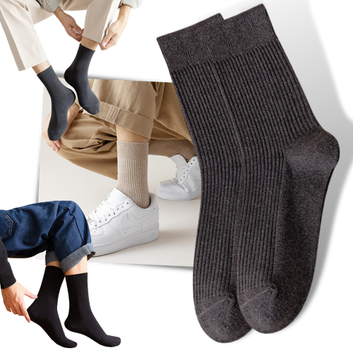 Calcetines de canalé para hombre (2 pares) - Ozerty