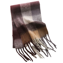 Load image into Gallery viewer, Women&#39;s plaid winter scarf
