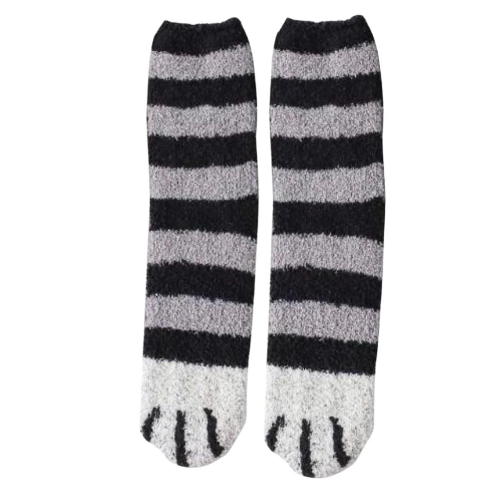 Cat paw winter socks