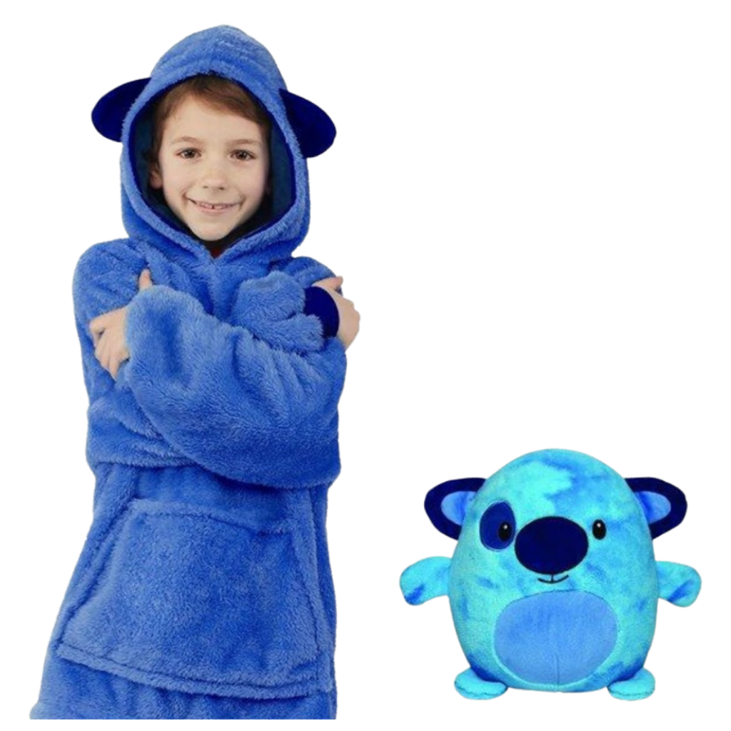 Peluche plegable con capucha 2 en 1 - Ozerty