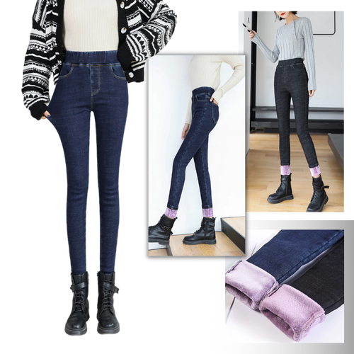 Jeggings térmicos de lana para mujer - Ozerty