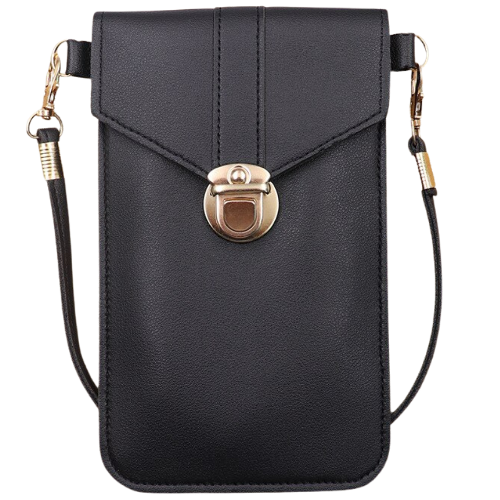 Crossbody bag for touch screen phone