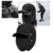 Cargar imagen en el visor de la galería, Gorra de protección facial y auditiva unisex a prueba de viento - Ozerty
