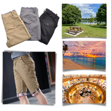 Load image into Gallery viewer, Pantalones cortos estilo cargo elegante para hombre

 - Ozerty
