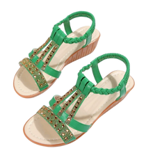 Load image into Gallery viewer, Elegantes sandalias ortopédicas Boho

 -Verde/EU35/UK2/US4.5Verde/EU36/UK3/US5.5Verde/EU37/UK4/US/6.5Verde/EU38/UK4.5/US7Verde/EU39/UK5.5/US8Verde/EU40/UK6/US8.5Verde/EU41/UK7/US9.5 - Ozerty
