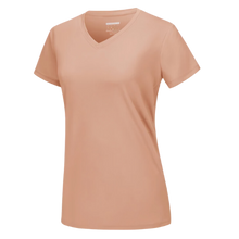 Cargar imagen en el visor de la galería, Camiseta de refrigeración instantánea para mujer con cuello de pico

 -Albaricoque - Ozerty
