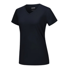 Load image into Gallery viewer, Camiseta de refrigeración instantánea para mujer con cuello de pico

 -Negro - Ozerty
