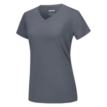 Load image into Gallery viewer, Camiseta de refrigeración instantánea para mujer con cuello de pico

 -Gris oscuro - Ozerty
