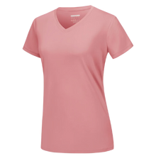 Load image into Gallery viewer, Camiseta de refrigeración instantánea para mujer con cuello de pico

 -Rosa grisáceo - Ozerty
