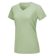 Load image into Gallery viewer, Camiseta de refrigeración instantánea para mujer con cuello de pico

 -Verde claro - Ozerty
