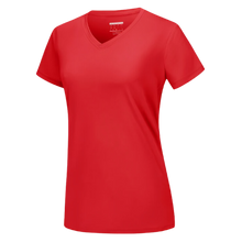 Load image into Gallery viewer, Camiseta de refrigeración instantánea para mujer con cuello de pico

 -Rojo tomate - Ozerty
