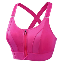 Cargar imagen en el visor de la galería, Sujetador deportivo con espalda cruzada y máxima sujeción -Rosa chicle/SRosa chicle/MRosa chicle/LRosa chicle/XLRosa chicle/2XLRosa chicle/3XLRosa chicle/4XLRosa chicle/5XL - Ozerty
