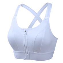 Cargar imagen en el visor de la galería, Sujetador deportivo con espalda cruzada y máxima sujeción -Blanco/SBlanco/MBlanco/LBlanco/XLBlanco/2XLBlanco/3XLBlanco/4XLBlanco/5XL - Ozerty
