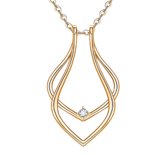 Cargar imagen en el visor de la galería, Colgante porta anillos minimalista

 -Oro - Ozerty

