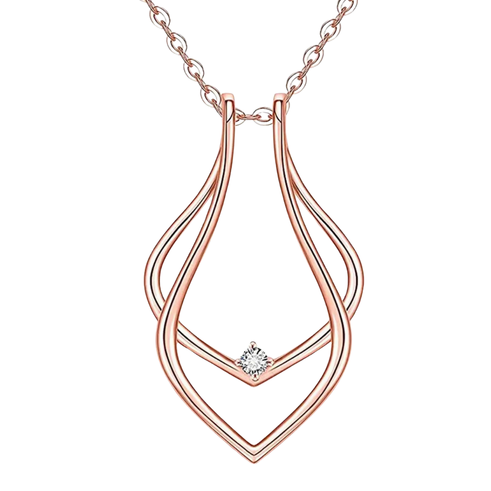 Colgante porta anillos minimalista

 -Oro rosa - Ozerty