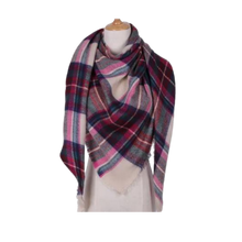 Load image into Gallery viewer, Bufanda de cashmere con tacto de lana de angora y diseño tartán
 -Paddington - Ozerty
