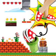 Load image into Gallery viewer, Zapatillas con forma de planta carnívora de Mario Bros

 - Ozerty
