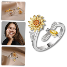 Load image into Gallery viewer, Anillo giratorio con forma de girasol
 - Ozerty
