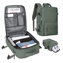 Load image into Gallery viewer, Mochila de viaje impermeable con carga USB

 -Verde - Ozerty
