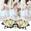 Ramo de flores de seda artificial de peonías y rosas - Ozayti
