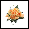 Ramo de flores de seda artificial de peonías y rosas - Ozayti