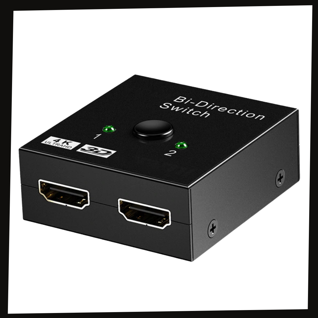 DIVISOR/CONMUTADOR HDMI BIDIRECCIONAL DE 2 PUERTOS 4K