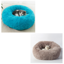 Cargar imagen en el visor de la galería, Cama para mascotas Fluffy Plush Donut - Ozayti
