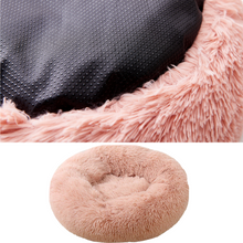 Cargar imagen en el visor de la galería, Cama para mascotas Fluffy Plush Donut - Ozayti
