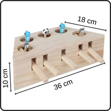 Cargar imagen en el visor de la galería, Juguete educativo de madera para gatos de 5 agujeros
