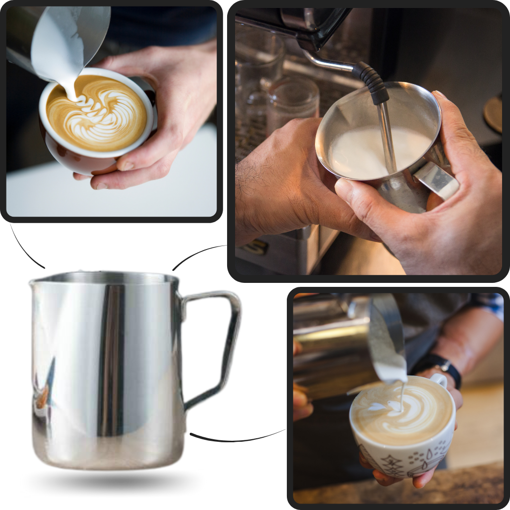 Espumador de leche de acero inoxidable Espumador de café Espresso Cappucino  - Ozayti ES (production)