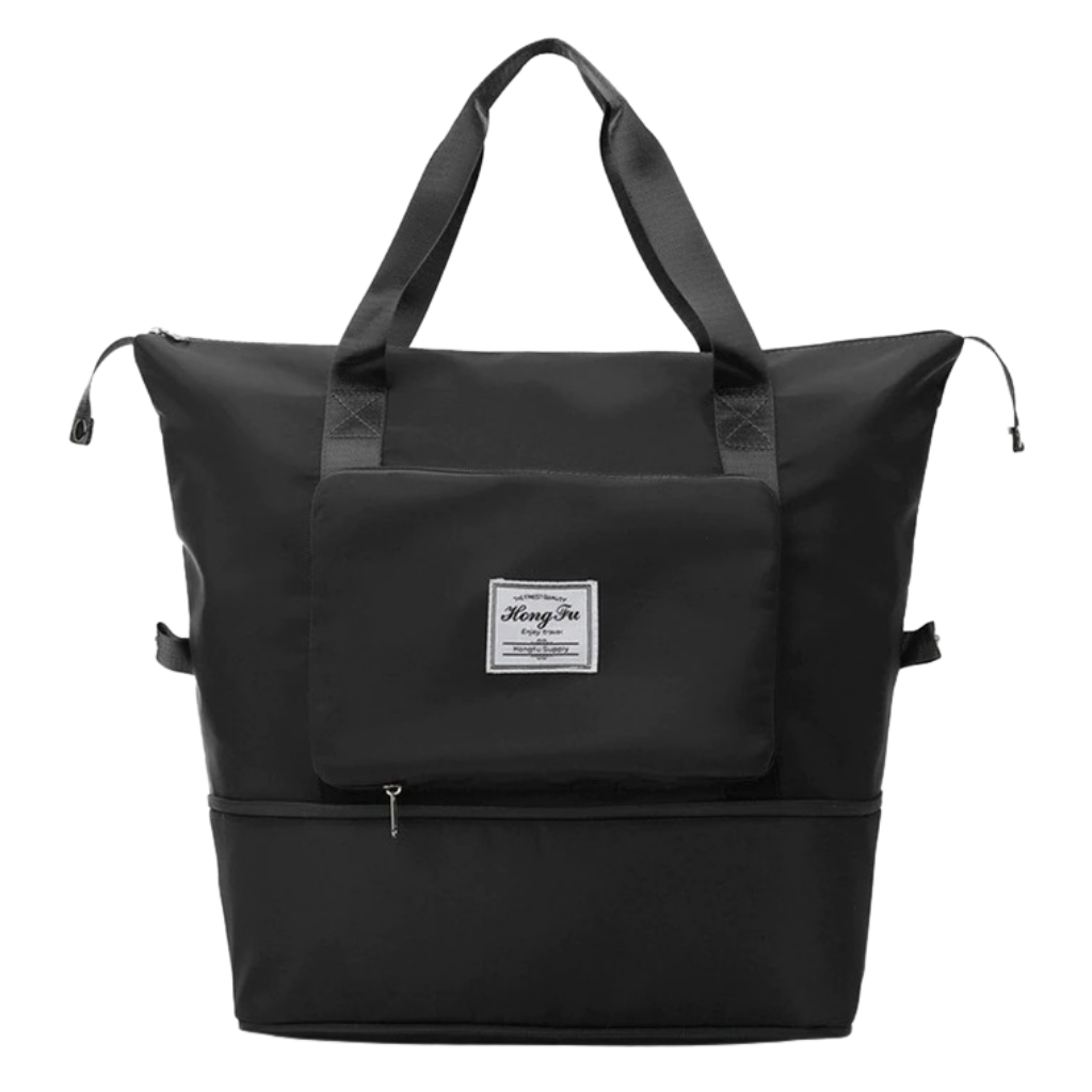 Foto bolsa de ocio con espacio de almacenamiento separado en el bolsillo, y  la superficie de la bolsa es impermeable, Negro , Ocio : : Moda