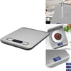 Báscula digital de cocina con pantalla LCD de acero inoxidable - Ozayti