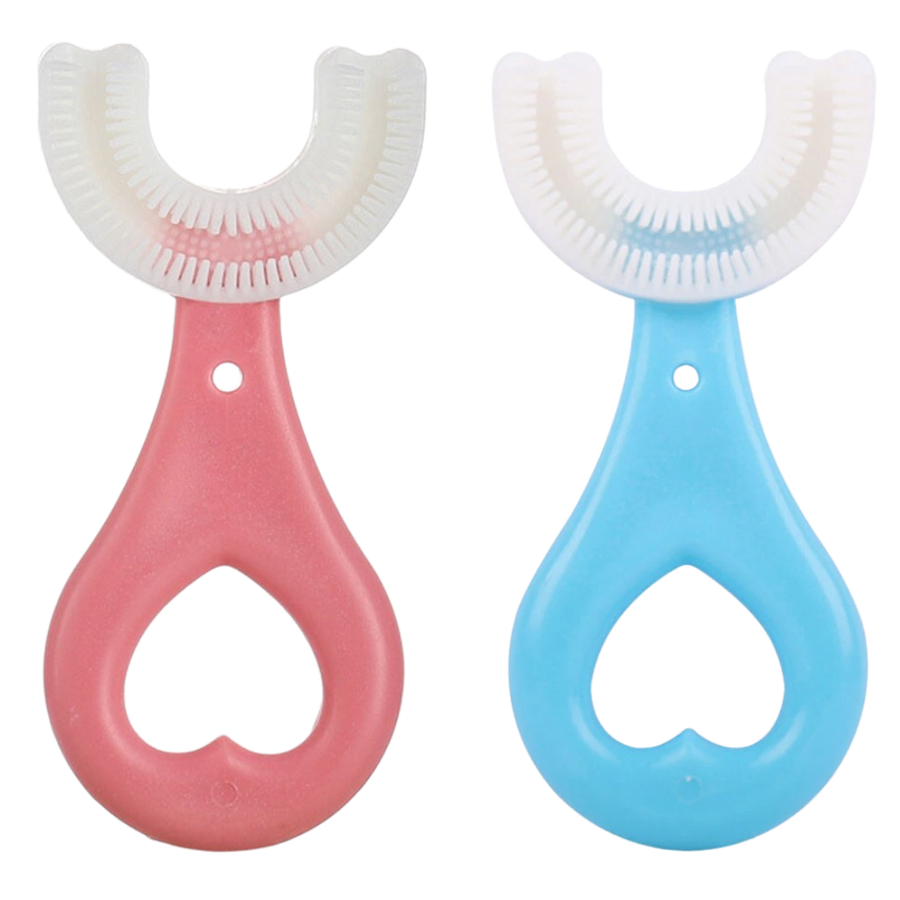 Cepillo de dientes en forma de U para niños (paquete de 2) - Ozayti